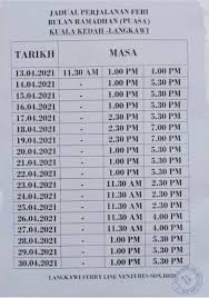 Bagi perjalanan dari kuala kedah ke langkawi bermula jam 8 pagi, 10 pagi. Langkawi Kini Berikut Adalah Jadual Perjalanan Feri Facebook