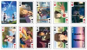 What's the name of the four pictures in your language? Your Name Playing Cards Anime Toy Hobbysearch Anime Goods Store