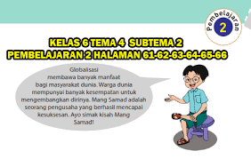 Kunci Jawaban Tematik Kelas 6 Tema 4 Subtema 2 Pembelajaran 2 Halaman 61 62 63 64 65 66 Gawe Kami
