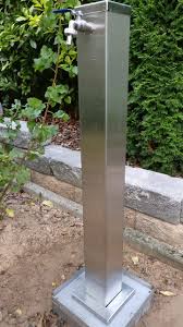 Darum finden sie bei uns alles, was sie für ihren traumgarten was man gerne macht, das macht man gut. Wasserzapfsaule In Edelstahl Mit 1 2 Zoll Wasserhahn Gartenartikeldeluxs Webseite