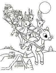 Santa S Reindeer Coloring Pages Rudolph And Santa Sleigh Santa Coloring Pages Rudolph Coloring Pages Thanksgiving Coloring Pages