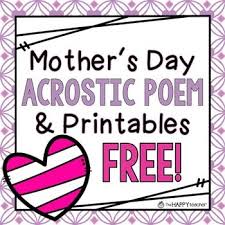 Featuring a wide array of beautifully illustrated poems, this resource is a great way for you to celebrate father's day with your class. Mother S Day Free Printables Mother Acrostic Poem Mothers Day Poems Mom Poems