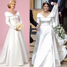 Eugenie is also a fan of eugenie wore a powder blue 1960s style dress from the london tailoring and couture label to prince. Sew The Royal Wedding Look Tm But Hurry This Butterick Pattern Is Out Of Print And Going Fast B6022 Sewth Wedding Dress Long Sleeve Royal Brides Dresses
