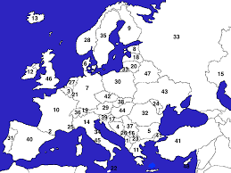Digitale vektorkarte von europa mit alen politischen ländern zum bearbeiten, einfärben oder. Europa Lander Mit Hauptstadten