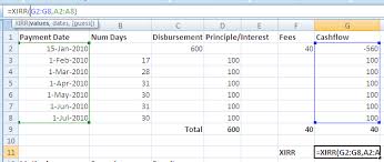 $ f $ 6, c12)), there are two irrs. Calculating Interest Rates With Excel Mftransparency Org