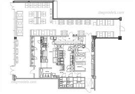 bars, restaurants dwg models, free download