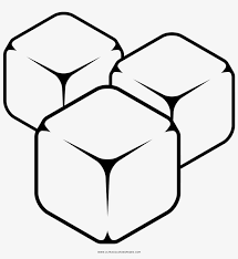You may be considered a genius if you can align all of the same color on each side. Ice Cubes Coloring Page Dibujo De Cubos De Hielo Png Image Transparent Png Free Download On Seekpng
