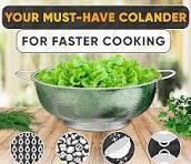 Amazon.com: Stainless Steel Colander for Kitchen - 5Qt Rice ...