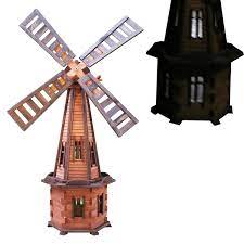Und auch nachbarn hätten sich noch nicht beschwert. Windmuhle Drew Handel W71s D 170cm Holz Windmuhle Garten Ornament Aus Weichholz Wetterbestandig Mit Led Solarmodul Shop Otobram De