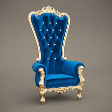 3d F B Absolom Roche 3d Model Chair Baroque Chair Gold Metal Furniture