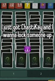 Add Cards? Ijust got ChastiKey and I wanna lock someone up - iFunny Brazil