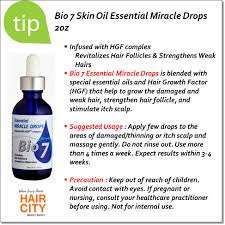 Bio 7 Hair Growth Oil 2oz Bio7 Essential Miracle Drops Weak Hair Oils For Skin Hair Follicle