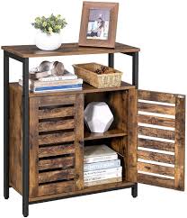 Vasagle bathroom cabinet, floor cabinet storage cabinet with 3 drawers, single door with 2 adjustable shelves, for living room, kitchen, entryway, rustic brown ubbk143x01 4.4 out of 5 stars 17 $96.99 $ 96. 17 Small Entryway Storage Cabinets For Optimum Style Storage