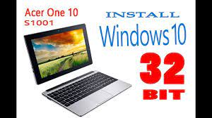 Downloaded the bios, intel platform and g sensor kionix drivers from the acer support download page. Acer One 10 S1001 Cara Instal Windows 10 32 Bit Youtube