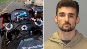 Motorcycle YouTuber arrested after posting video speeding at nearly 200MPH 