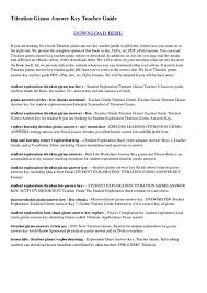 Student exploration half life gizmo answer key related files Download Titration Gizmo Answer Key Free E Book