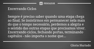 Encerrando Ciclos Sempre E Preciso Gloria Hurtado