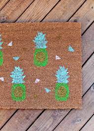Pineapple Doormat Diy Tag Tibby Design Door Mat Diy Diy Crafts For Adults Spring Diy