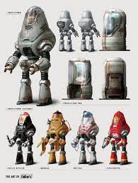 Fo4 Protectron Models And Pods Png Fallout Concept Art Fallout Art Fallout Cosplay