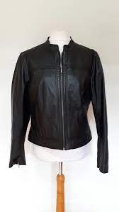 Vintage 90s Leather Biker Jacket By Wallace Sacks Size Xl Etsy Vintage Clothing Men Black Leather Biker Jacket Leather Biker Jacket