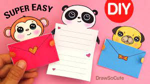 But here's the good news: How To Make Easy Message Cards Cute Animals Youtube