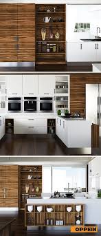 Modern Wood Grain Melamine And Lacquer Kitchen Cabinet Kitchen Design Kitchen Kitchen Cabinets