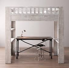Huge loft bed with desk and dresser. Cottage Loft Bed Pottery Barn Kids