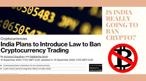 Cryptocurrency exchanges responded with a lawsuit in the supreme court in september and won respite in march 2020. India Plans To Introduce Law To Ban Cryptocurrency Trading Says Bloomberg Again Youtube