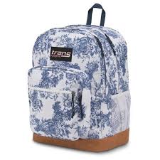 Black And White Floral Jansport Backpack Trans By Jansport Super Cool 17 Ocean Vintage Floral Print Backpack White Blue Target Vintage Floral Print Jansport Vintage Floral