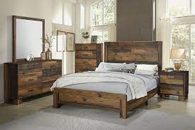 Reclaimed wood has many advantages. Alvarado Reclaimed Wood Look Rustic Queen Bed