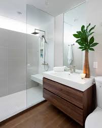 The sink in small bathroom designs can extend from the wall only 15 inches and the toilet only 27 inches. Modern Bathroom Designs Small Spaces Modernbathroomdesign Modern Bathroom Sconces Ideas Th Modern Bathroom Design Bathroom Design Small Modern Modern Bathroom