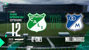 Justo en el minuto 8′ jhojan valencia envio el balón al fondo del arco, lo que le dio la ventaja a los azules, esto le dio la. En Vivo Deportivo Cali Vs Millonarios Liga Betplay 2020 Youtube
