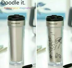 Starbucks China Stainless Steel Diy Doodle It Tumbler Cold Cup Bottle 16 Oz Starbucks Cof Starbucks Stainless Steel Tumbler Starbucks Mugs Starbucks Tumbler