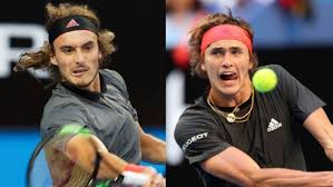 Alexander zverev was knocked out by latvian ernests gulbis in the third round of wimbledon last year. Tsitsipas Zverev Composite Abc News Australian Broadcasting Corporation