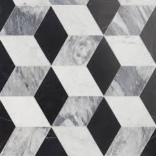 Black And White Marble Mosaic Tile Floor Havasar Grigio Honed Marble Mosaic In 2020 Marble Mosaic Tiles Mosaic Tiles Marble Mosaic