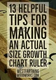 13 Helpful Tips For Making An Actual Size Growth Chart Ruler