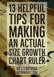 13 helpful tips for making an actual size growth chart ruler