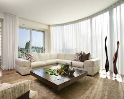 Hình ảnh về Gạch kính rỗng màu trắng ốp tường phòng khách