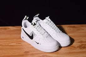 Nike Air Force 1 07 Lv8 Utility White Black Black Tour Yellow Black Nike Shoes Nike Air Shoes Nike Air Force Men