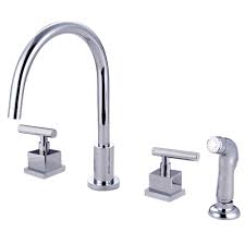 A wide variety of widespread kitchen faucets options are available to you, such as contemporary, classic, and traditional. Elements Of Design Claremont Double Handle Widespread Kitchen Faucet With Plastic Sprayer Wayfair