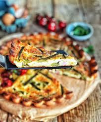 Quiche Sans Pate Aux Asperges Tomates Et Des De Jambon Bio Quiche Quiche Sans Pate Courgette Alimentation