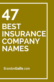 Learn with flashcards, games and more — for free. 125 Best Insurance Company Names Best Insurance Car Insurance Facts Health Insurance Companies