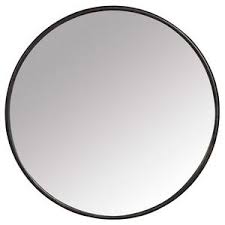 Miroir Rond Mural En Fer Noir Boudoir Moyen Miroir Rond Miroir Mural