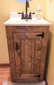 Bathroom Vanity Rustic Wood Cabinet With By Farmhouseurbandesign Rustic Bathroom Vanities Country Bathroom Vanities Small Bathroom Vanities