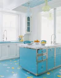 This pretty tile really pops in an otherwise neutral kitchen. Weekend Photo Kitchen Island Dreams In Turquoise Cococozy
