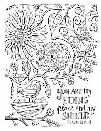 T T You Ste My Hiding Place And My Shield Bible Verse Coloring Page Bible Coloring Pages Bible Verse Coloring