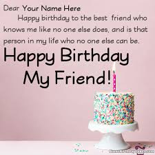 Happy birthday candles and cake images. Happy Birthday Wishes For Friend With Name And Photo