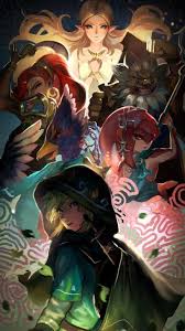 Zelda Urbosa Duruk Revali Mipha Link Champions Legend Of Zelda Breath Of Personajes De Videojuegos Arte De Videojuegos Zelda Personajes