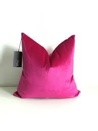 The Magenta Velvet Pillow Modish Decor Pillows Velvet Pillows Hot Pink Pillows Hot Pink Throw Pillows