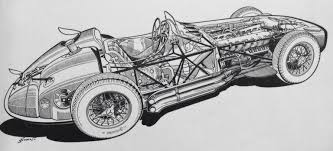 Mercedes W196 Cutaway Automobile Year Automotive Artwork Mercedes Benz Benz